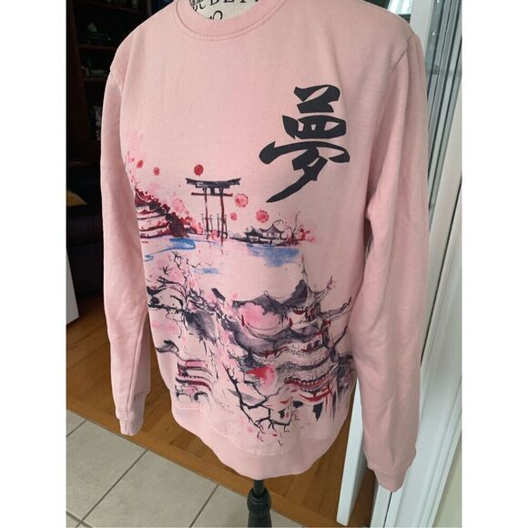 Blind Rooster Size S Streetwear Pink Sweatshirt - Picture 8 of 8